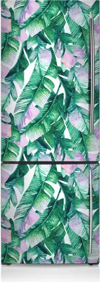 Produktbild von Aufkleber Kühlschrankmagnete Dekoration Kühlschrankfolie 60x180 cm - Pastellblätter