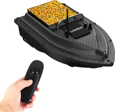 Produktbild von 12000mAh Drahtlose Fernbedienung Angelkoederboot Angeln Feeder 430-540 Yards Fernreichweite Fischfinder Geraet