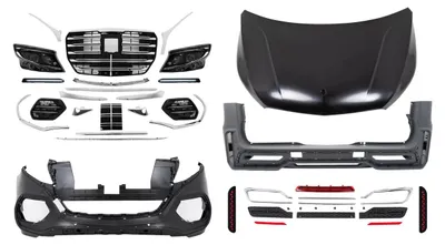 Produktbild von Bodykit Stoßstange für Mercedes Vito 2016–2023 Umbau auf 2024 V-Design Kühlergrill.