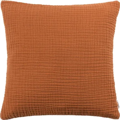 Produktbild von Yard - Zerknittert - Kissenhülle "Lark", Baumwolle RV2941 (45 cm x 45 cm) (Pekannuss)
