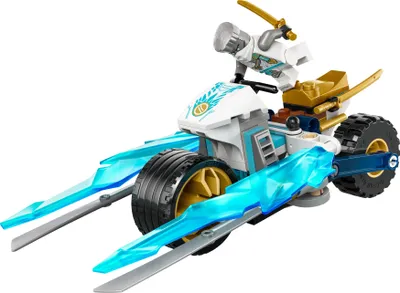 Produktbild von LEGO NINJAGO Zanes Eismotorrad, Ninja-Spielset mit 1 Minifigur, Action-Spielzeug, baubares kleines Fahrzeug für Kinder, Geschenk für Jungen und Mädchen ab 7 Jahren 71816