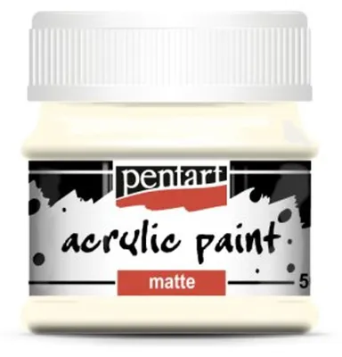 Produktbild von PENTART Acrylfarbe, matt, 50 ml, ELFENBEIN