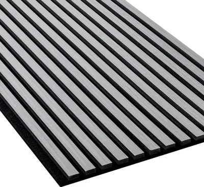 Produktbild von NMC SELITSTYLE 3D Akustikpanel Lamellenwand Holzoptik Esche weiß 240 x 56,5 cm