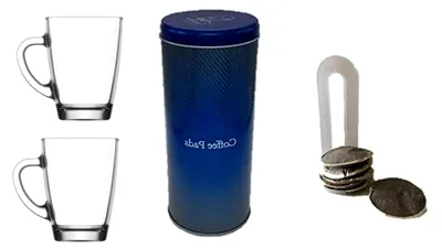 Produktbild von 4-teiliges Set mit 2 Henkelgläsern à 300 ml, 1 Padheber und 1 Schokostreuer