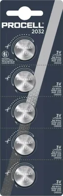 Produktbild von Duracell Batterie Procell -  CR2032     Lithium  5er Blister