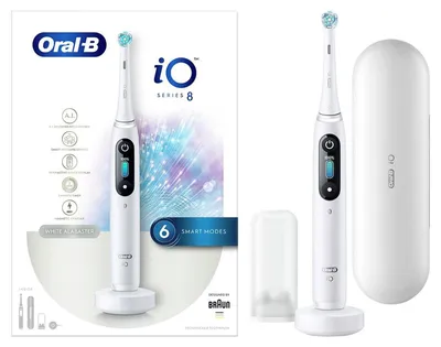Produktbild von Oral-B iO 4210201363064 Elektrische Zahnbürste Erwachsener Rotierende Zahnbürste Weiß (iO Serie 8)