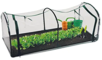 Immagine prodotto di Tuinkas - serra da giardino, telo in plastica con cerniera, acciaio, 130x60x50 cm