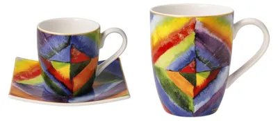 Produktbild von Wassily Kandinsky Espressotasse + Kaffeebecher FARBSTUDIE Porzellan Goebel