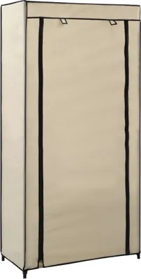 Produktbild von Schuhschrank mit Abdeckung Cremeweiß 58 x 28 x 106 cm Stoff , Schuhregale Design 2024