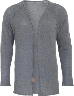 Produktbild von Knit Factory Jasmin Kurze Strickjacke - Grau - 40/42