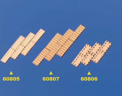 Obrázek produktu pro Měděné destičky Krick, reliéfní, 6x12mm (cca 100 ks)