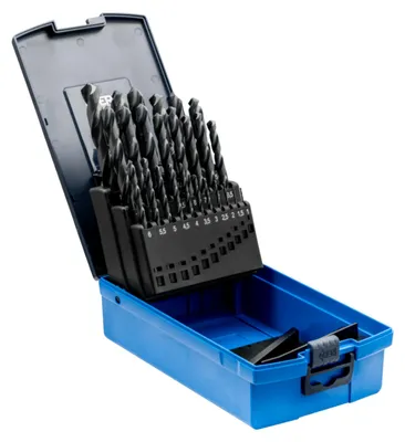 Zdjęcie produktu dla PFERD 25203702, Wiertarka, Spiralne wiertła do cięcia, Stal, Aluminium, Mosiądz, Brąz, Żeliwo, Stal odlewana, 118°, Oszlifowana stal szybkotnąca (HSS-G), Czarny
