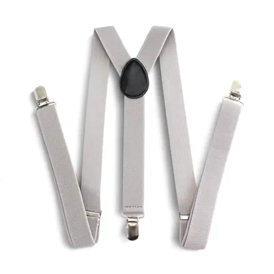 Immagine prodotto di Bretelle da uomo – elastiche e flessibili – 1920 Accessori come Gatsby, Charleston per Carnevale (grigio)
