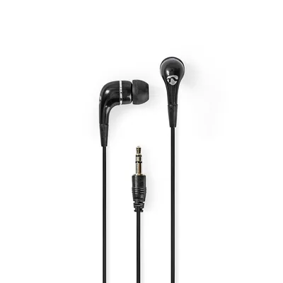 Zdjęcie produktu dla Nedis HPWD1001BK, Przewodowa, Muzyka, 20 - 20000 Hz, 13 g, Słuchawki, Czarny, Srebrny