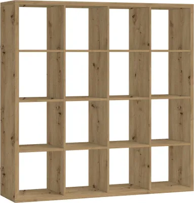 Produktbild von Raumteiler >Style< 16 Fächer, Artisan Eiche Nachbildung - 147x147x38cm (BxHxT)