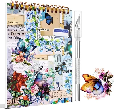 Produktbild von Scrapbooking Sticker Set, 1000 Stück, 50 Blätter, Vintage Design, für Bullet Journal