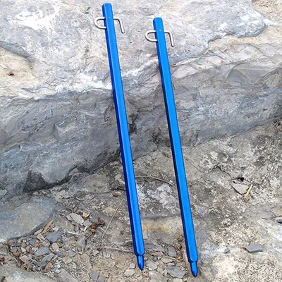 Produktbild von BasicNature Zelthering 'Steady' 30 cm blau 4 Stück