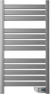 Produktbild von Cecotec Low Power Electric Towel Rail Radiator Ready Warm 9050 Twin Towel Inox. Vysoušeč ručníků 500 W, IP24 2 režimy, časovač, LED displej, moderní design, instalační sada