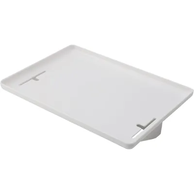 Produktbild von Nachttischregal und ansteckbarer Nachttisch, Snack-Aufbewahrungsregal für Schlafsäle (32 x 23,3 x 5,3 cm) Weiß
