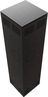 Produktbild von Kaminofen aus Stahl KRATKI TORA/L 8 kW Ø 150 Quarzsinter FOKOSschwarz Verkleidung