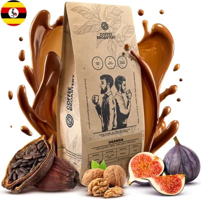 Produktbild von Coffee Broastery - Kaffeebohnen Uganda Kanyenye 1kg - Frisch Geröstet - Spezialitäten Kaffee - 100% Arabica - Mittelhelle Röstung - Balancierte Säure