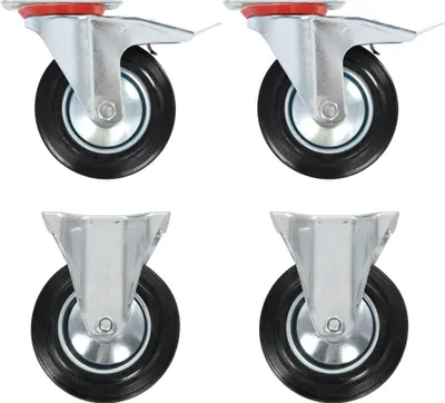 Image de vidaXL 8 pcs. roulettes 160 mm