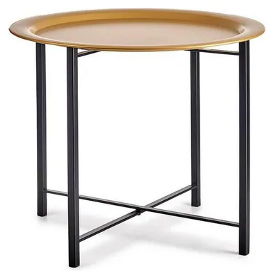 Beistelltisch rund, mehrfarbig, Metallgestell, 52,5 x 52,5 x 44 cm