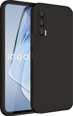 Image de Etui pour VIVO IQOO Neo5 Etui en silicone liquide souple, antichoc, noir