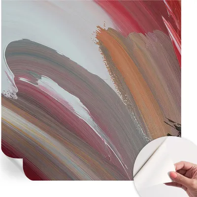 Produktbild von Selbstklebende Wandtapete - Dekorative Tapete für Wohnzimmer - Klebefolie für Wandbilder - Tapetenfolie für Wanddekoration - 250x250 cm - Malerischer Ausdruck
