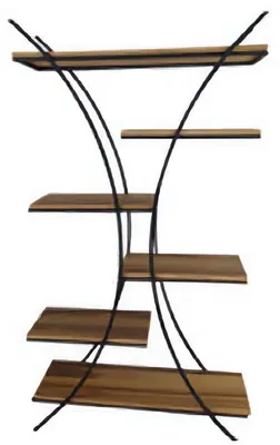Produktbild von Holzregal Bücherregal Wandregal Aktenregal modernes Standregal für Büro Zuhause