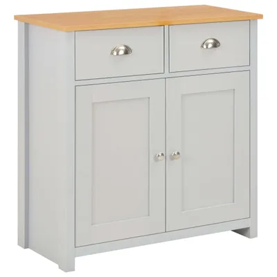 Image de vidaXL Sideboard Gris 79 x 35 x 81 cm