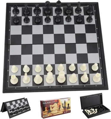 Productafbeelding van Magnetisch Reisspel Schaakset, Vouwbord, Educatief Spel voor Feest en Familie Activiteiten, voor Volwassenen