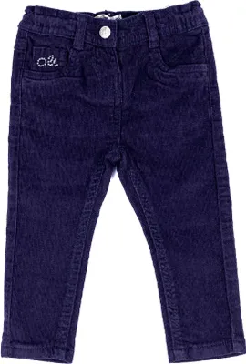 Immagine prodotto di Pantaloni di velluto a coste da bambina blu navy di Olimpias