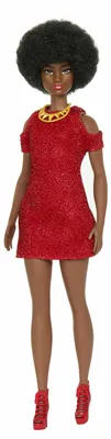 Immagine prodotto di Mattel Barbie Fashionistas bambola 221 con capelli neri naturali HRH180