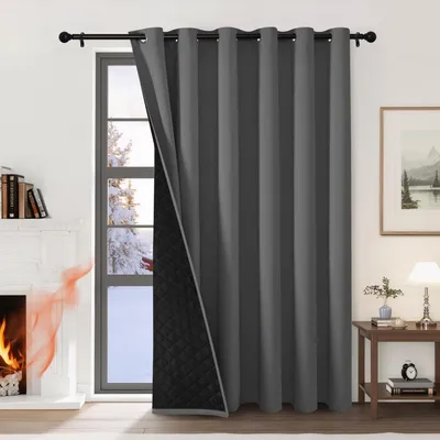 Obrázok produktu pre Termoizolačná záclona, sivá, ochranná proti chladu, rozmer 245 x 200 cm