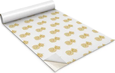 Zdjęcie produktu dla Folia samoprzylepna - Okleina meblowa - Dekoracyjna - Do mebli - Tapeta - Naklejka - Folia - Ananas - 100 x 50 cm