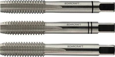 Produktbild von Bohrcraft Hand Gewindebohrer Satz HSSG DIN352 metrisches Linksgewinde M 6