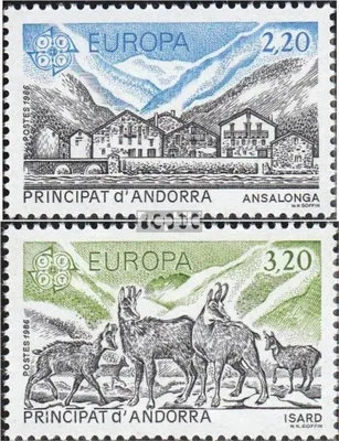 Produktbild von Briefmarken Andorra - Französische Post 1986 Mi 369-370 (kompl.Ausg.) postfrisch Europa