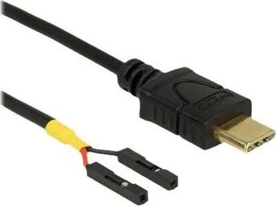 Produktbild von DeLOCK 85473, 0,5 m, USB C, Schwarz