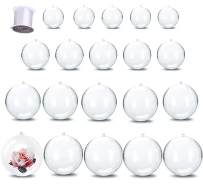 Image de Boules de Noël - En plastique - Pour la décoration - Lot de 20 pièces