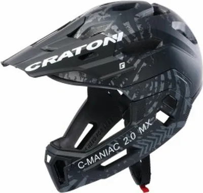 Produktbild von Cratoni C-Maniac 2.0 Crosshelm Integral schwarz-anthrazit matt größe L-XL (58-61 cm) 110302H3