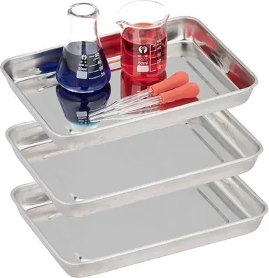 Immagine prodotto di Piatti da portata in acciaio inox - 3 pz