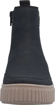 Produktbild von Rieker Damen Chelsea Boot Keilabsatz Profilsohle Stiefelette N2553, Größe:40 EU, Farbe:Blau