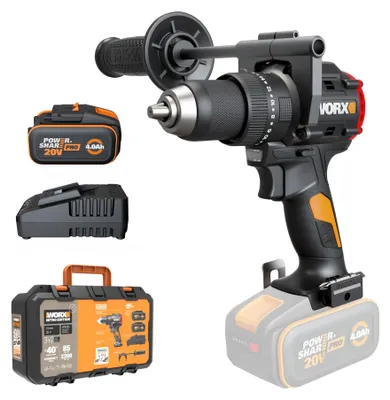Produktbild von WORX WX356.1 Akku-Schlagbohrschrauber 20V, inkl. 4Ah Akkus & 2A Ladegerät