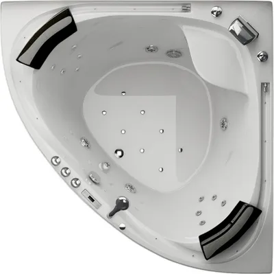 Image de Jacuzzi VILLA SABRINA blanc 1,6x1,6 m entièrement équipé Cascade périphérique