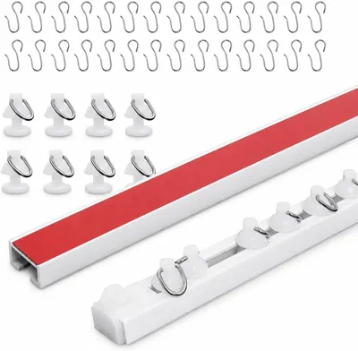 Produktbild von Gardinenschiene 3.3 m, selbstklebend, flexibel, für Zuhause