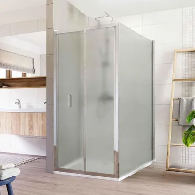 Immagine prodotto di Cabina doccia Mereo, Lima, rettangolo, pieghevole, 100x120 cm, cromo ALU, vetro Point - CK87132K