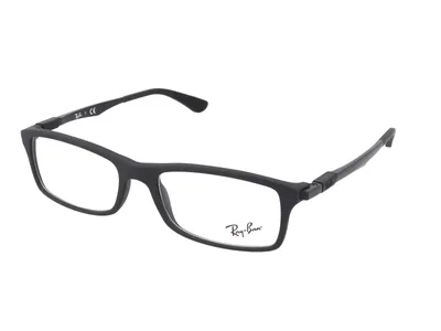 Obrázek produktu pro Ray-Ban RB7017, Dospělý, Uni, Obdélníkový, Černá, Nepolarizovaná skla, Acetát