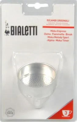 Immagine prodotto di Bialetti 0800103 Filtro Imbuto Moka da Caffè Metallo 1 pz Argento