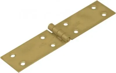 Produktbild von 10x Kistenband mit vernietetem Stift gelb verzinkt 153x35x1,5mm